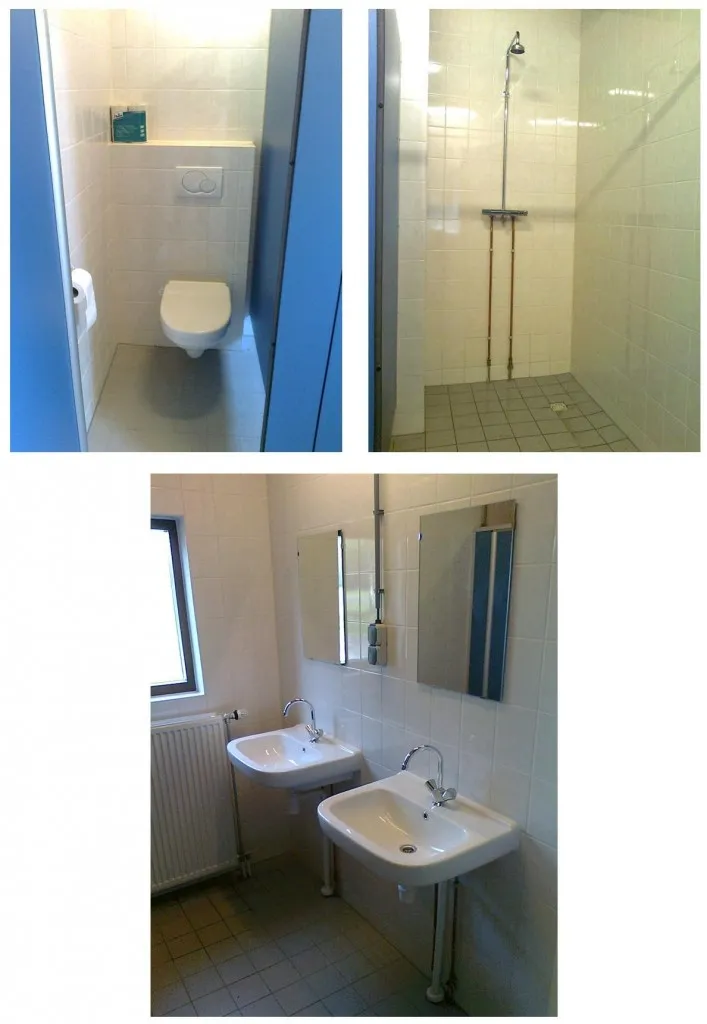 Toiletruimte in de blokhut